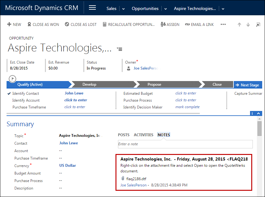 Microsoft Dynamics CRM Integration Quotes, Proposals, CPQ QuoteWerks®